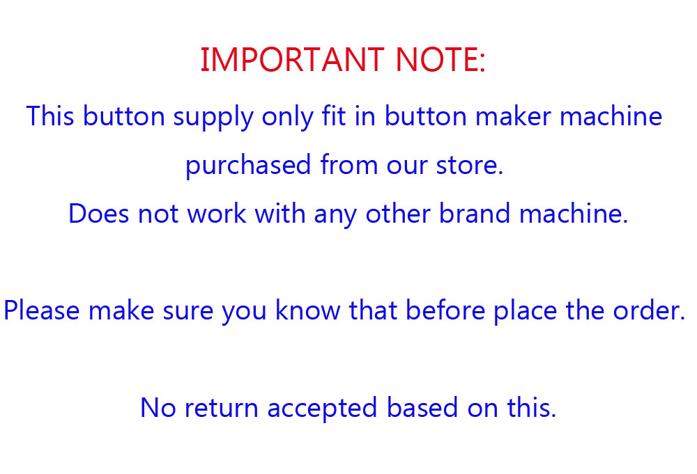 DIY 1,000 complete sets 1-1/2"pin badge button for Pro button maker machine