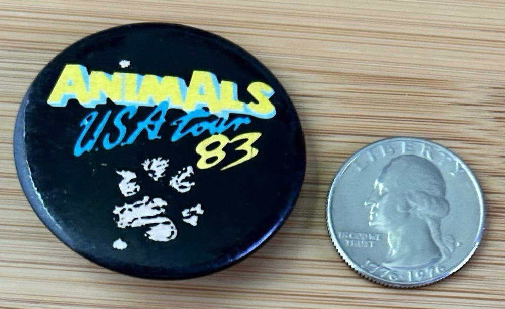 The Animals (Eric Burdon) USA Tour 1983 Pinback/Button