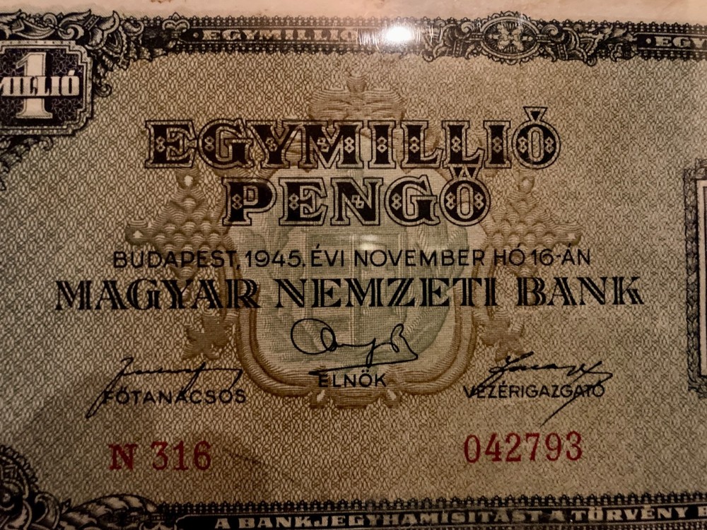 Hungary 1945 1 Million Pengo