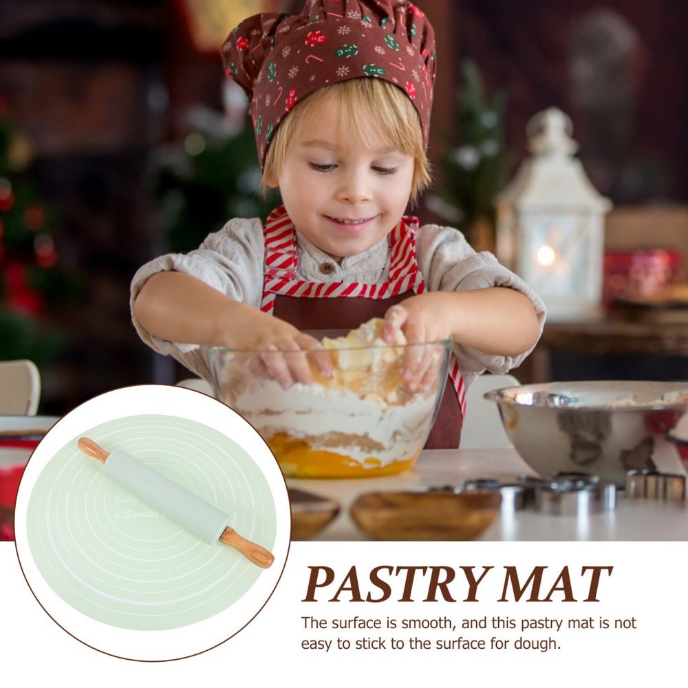 Pastry Rolling Mat Multi-function Anti-skid Pie Baking Bread Silicone