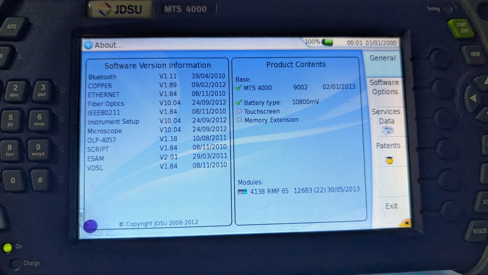 JDSU MTS 4000 4138 RMP65 Module OTDR