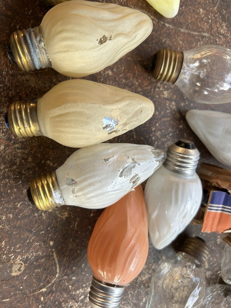 Lot Vintage Christmas Light Bulbs Mixed GE.