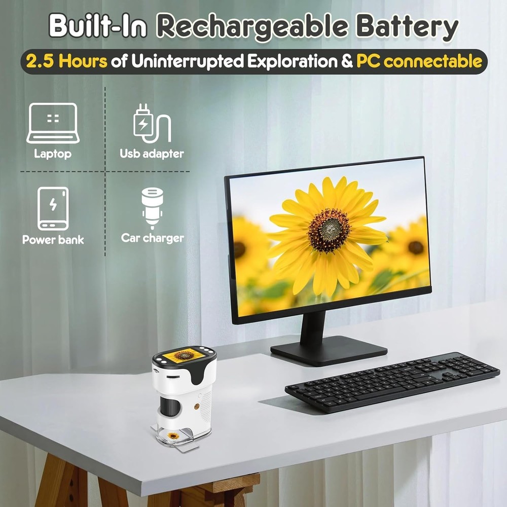 Educational Gift: Handheld 1000X Microscope for Kids