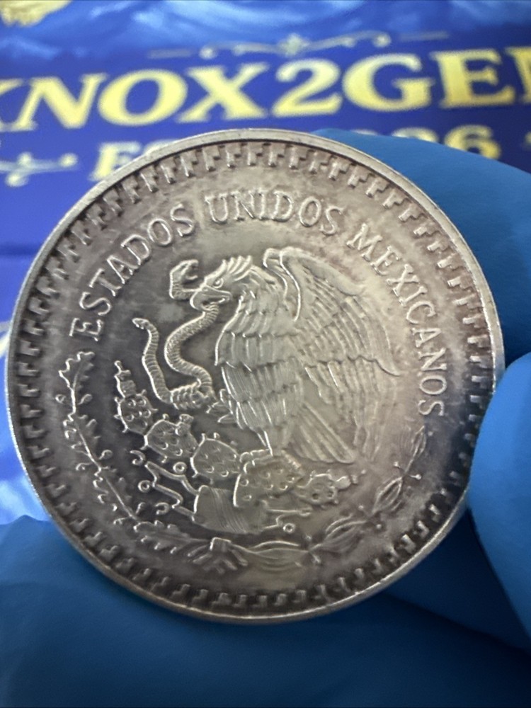 1992 Toned Mexico Libertad Silver