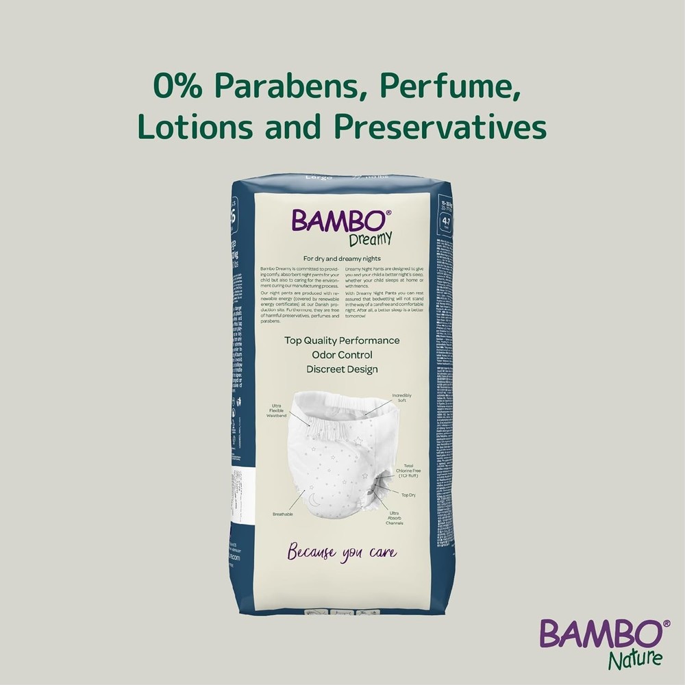 Bambo Dreamy Night Pants: Discreet, Comfortable Bedwetting Solution for Kids ...