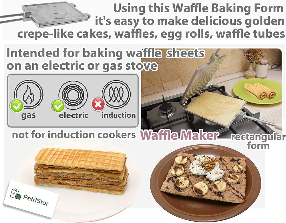 Waffle Maker Rectangular Shape Waffle Cone Maker