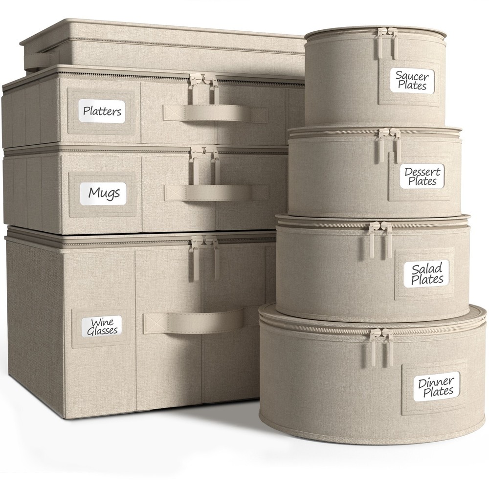 Sorbus Dinnerware Storage Set of 8