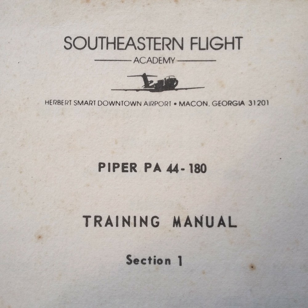Piper Seminole PA-44-180 Pilot's Training Manual