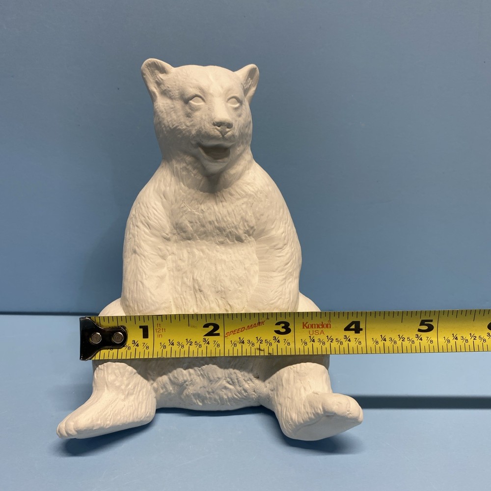 Ceramic Bisque Sitting Bear Ready to Paint