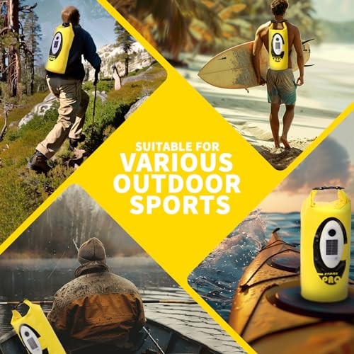 Solar/Battery Powered Multi-Functional Backpack with Bluetooth 10L Yellow