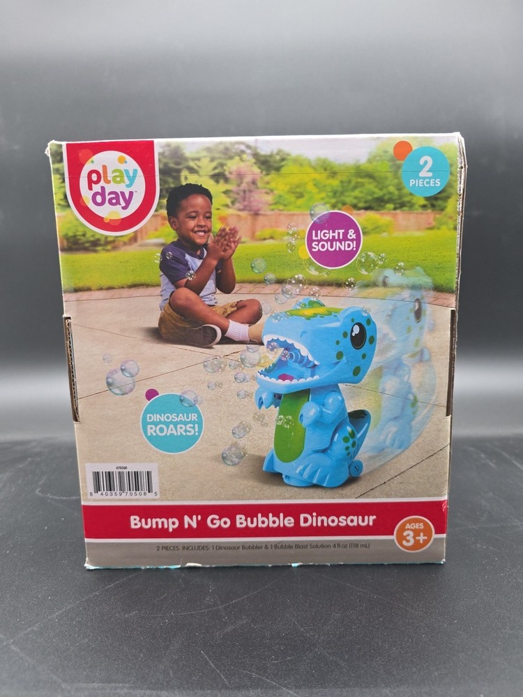 Play Day Bump N Go Bubble Blue Dinosaur