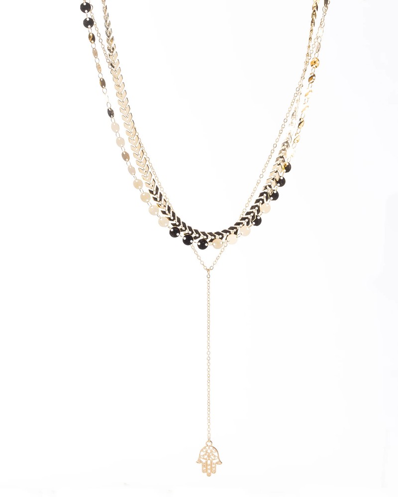 Goldtone Multi Strand Necklace