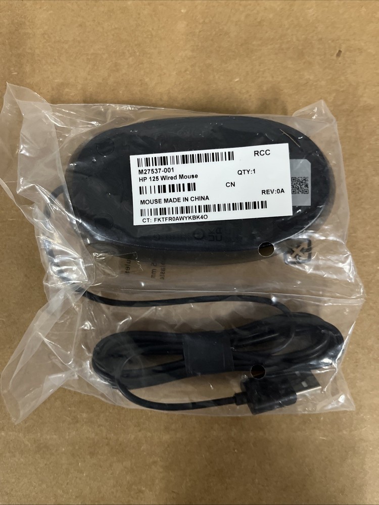 HP 125 USB Wired Desktop Mouse M27537-001