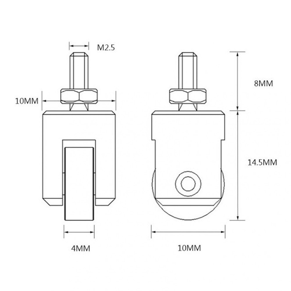 Stainless Steel Roller Contact Point for Dial Indicators High Performance
