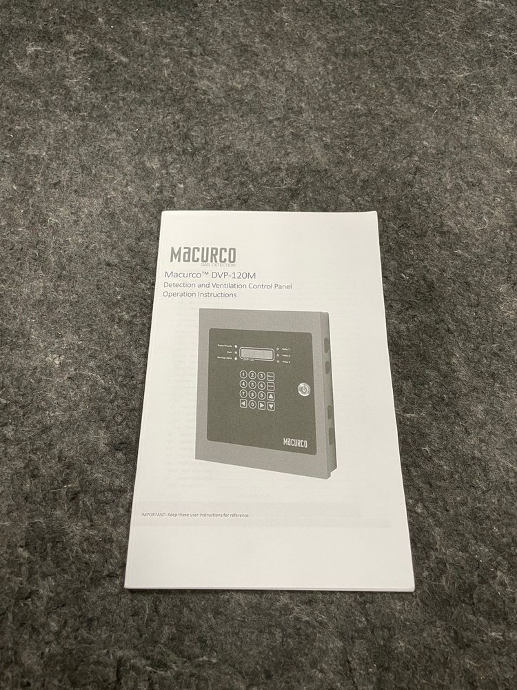 MACURCO DVP-120M Detection Ventilation Control Panel