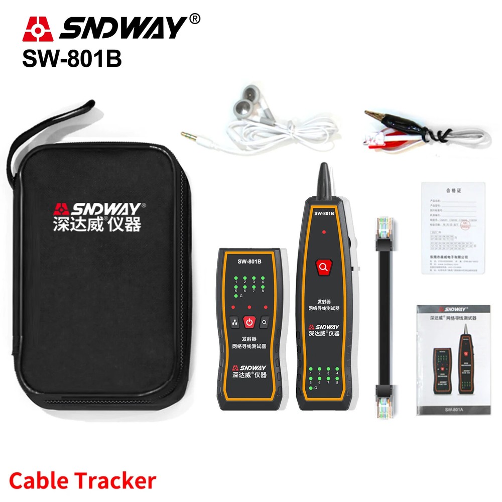 Cable Tracker Tester Professional Line LAN Detector Telephone Wire Tracker