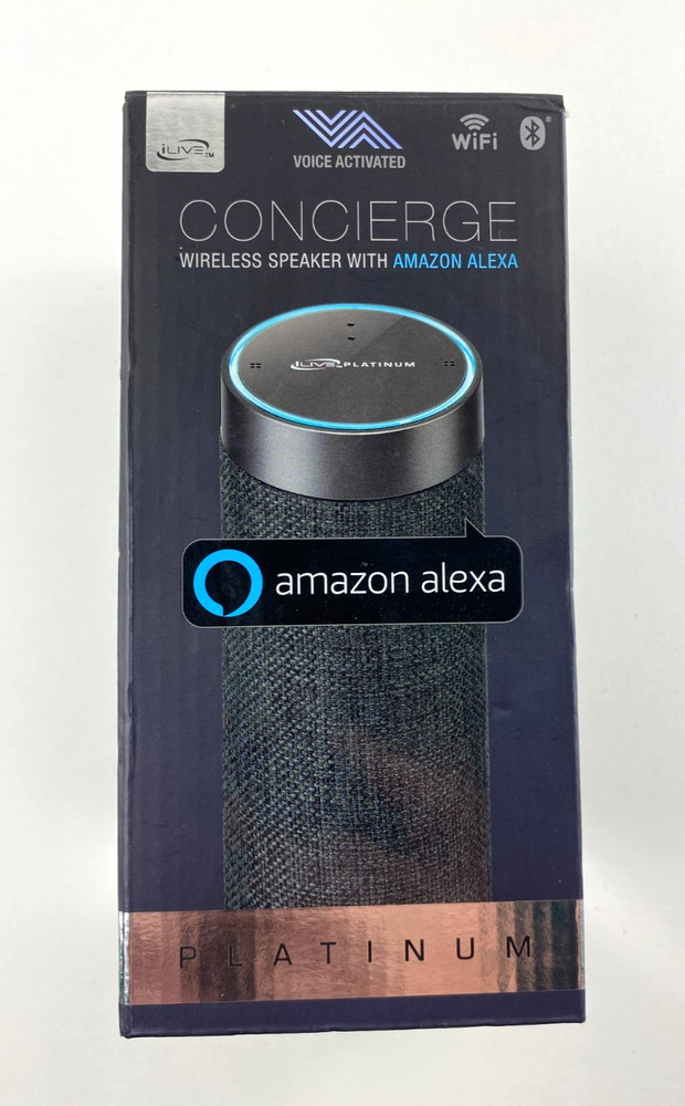 iLive Electronics-GREY Wireless Speaker With Alexa™ has rechargeable battery