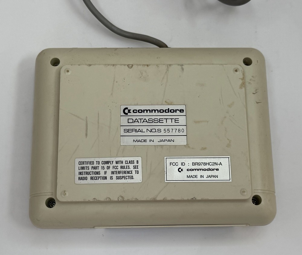 VINTAGE Commodore 64 Datassette 1530 Model C2N Cassette Unit Computer Accessory