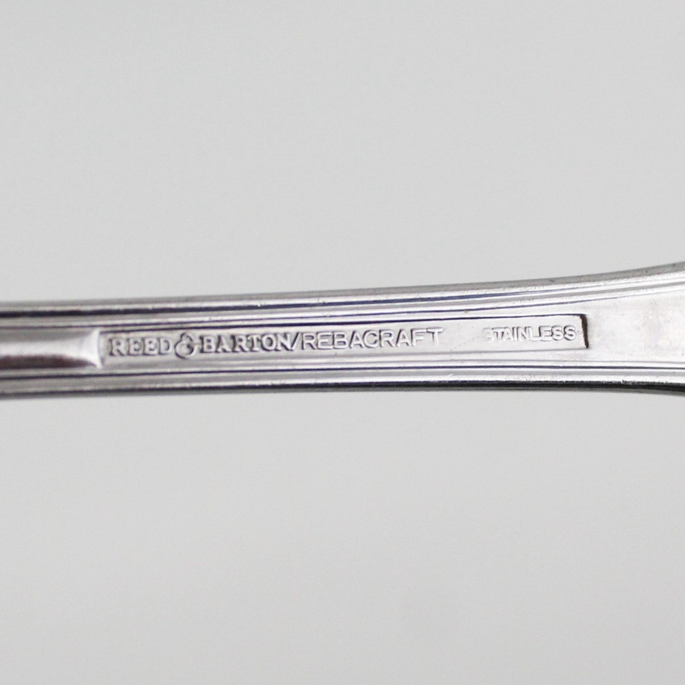 Reed & Barton Rebacraft Stainless Salad Fork And Spoon Serving Set Korea