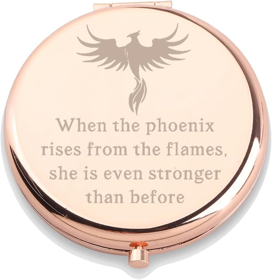 Inspirational Quote Gift Phoenix Rising Makeup Mirror When The Rises...
