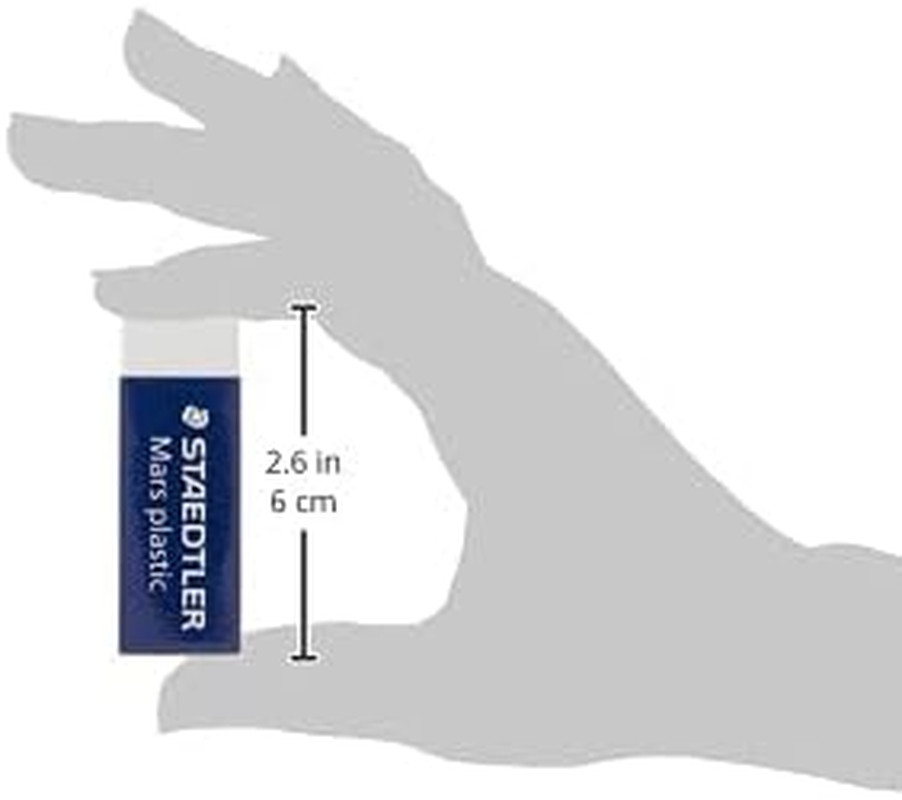 STAEDTLER Mars Plastic Vinyl Erasers (4-Pack), White Erasers for Clean & Precise