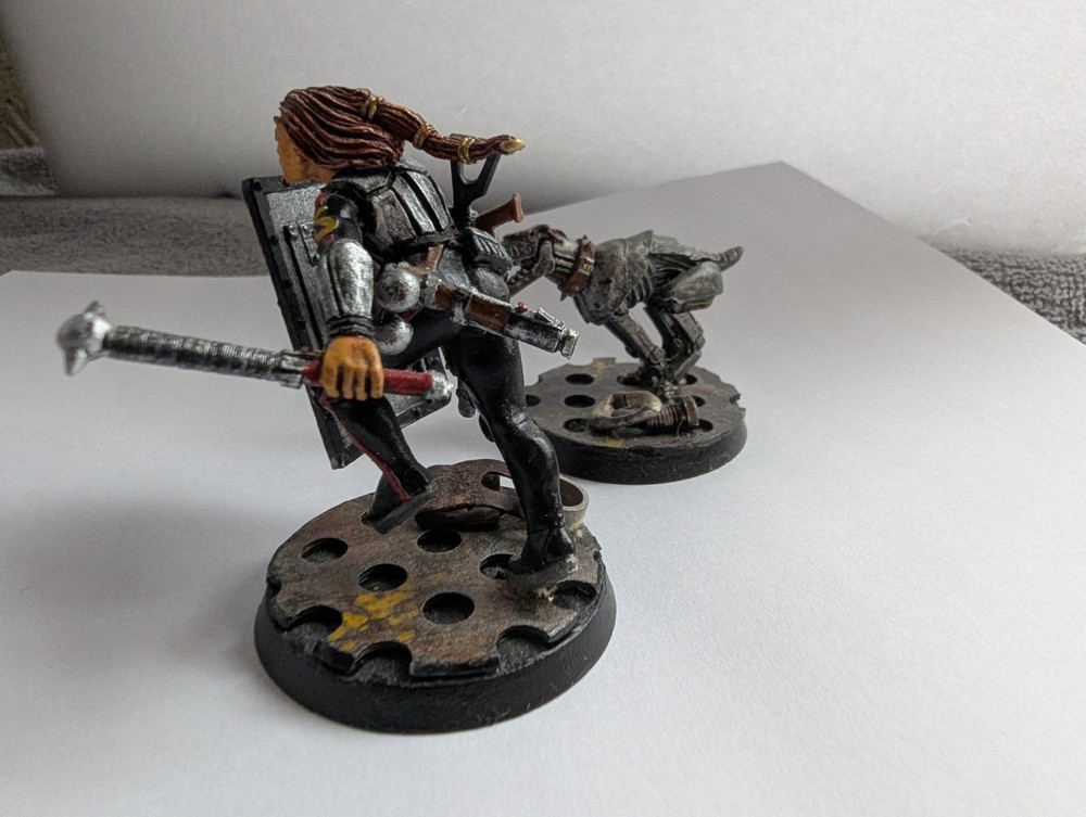 Games Workshop Warhammer 40K 54mm Inquisitor Enforcer Barbaretta Painted OOP