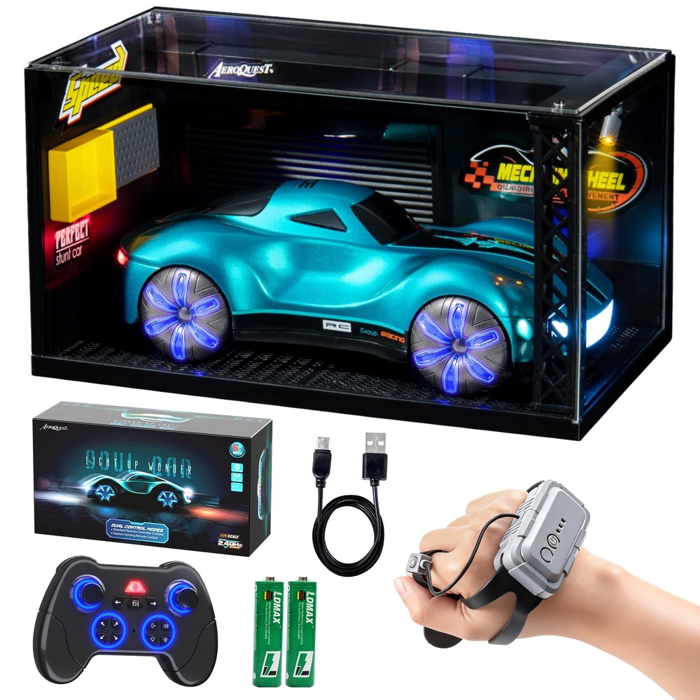 Gesture Sensing Remote Control Car with Display Dust Cover Garage,USB-C Recha...