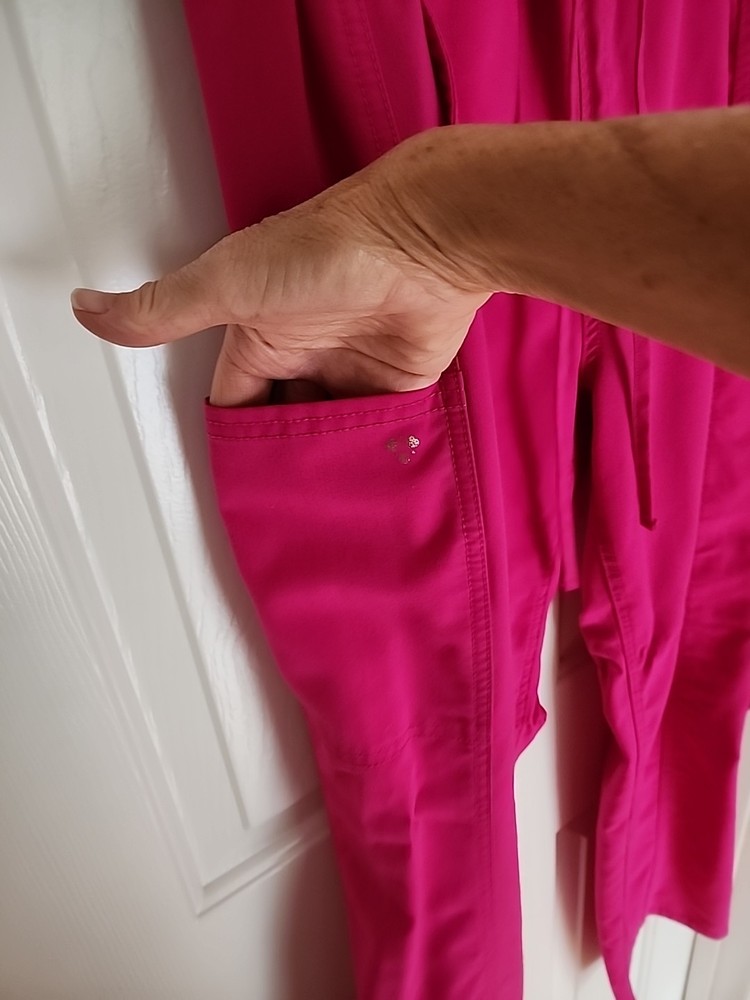 Careisma Scrub Set Hot Pink Top S Pants M