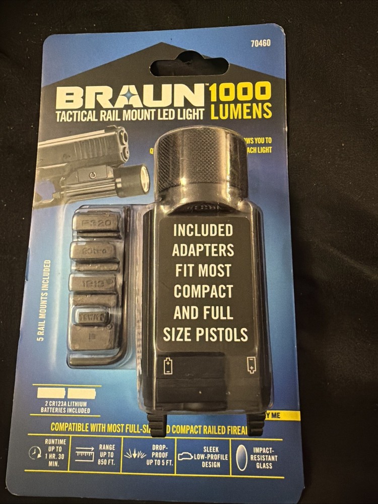 Braun 1000 Lumen Tactical Rail Mount Led Light