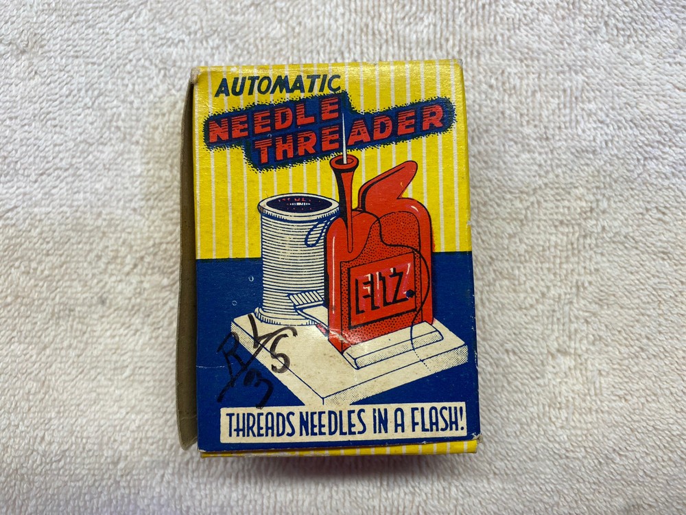 VINTAGE NEEDLE THREADER FITZ AUTOMATIC ORIGINAL BOX WITH INSTRUCTIONS
