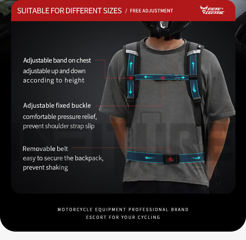Motorcycle Backpack Waterproof Helmet Backpack For Mens Motorcycle Accessories