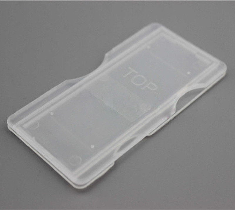 10PC Portable Pocket Lab ABS Plastic Microscope Slides Holder Case Dispenser Box