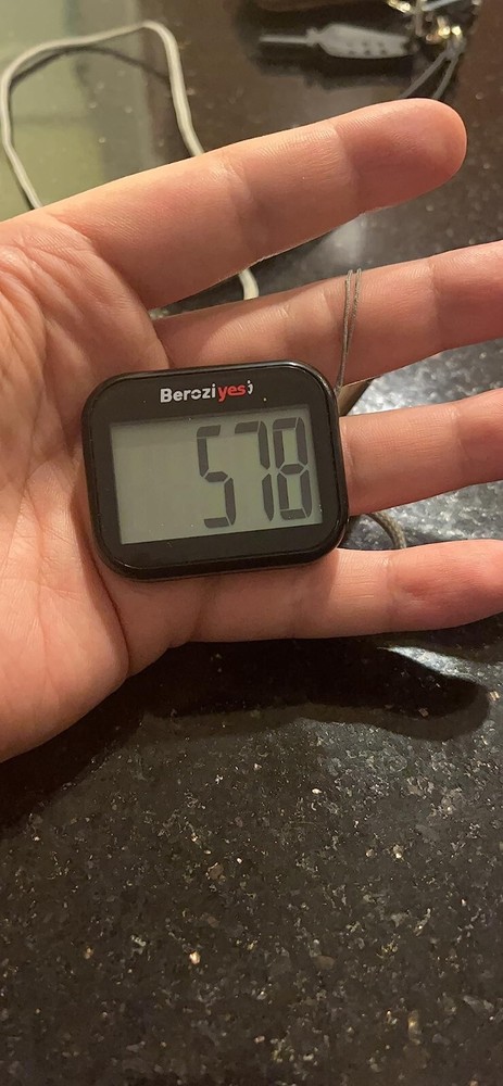 3D Digital Pedometer For Walking Simple Step Counter With Removable Clip