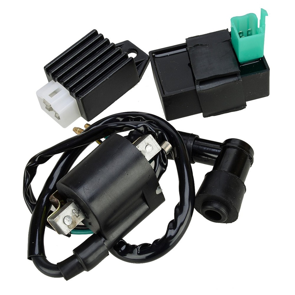 Ignition Coil & CDI Box & Rectifier Regulator Set Fit For 110cc 125 140cc Buggy