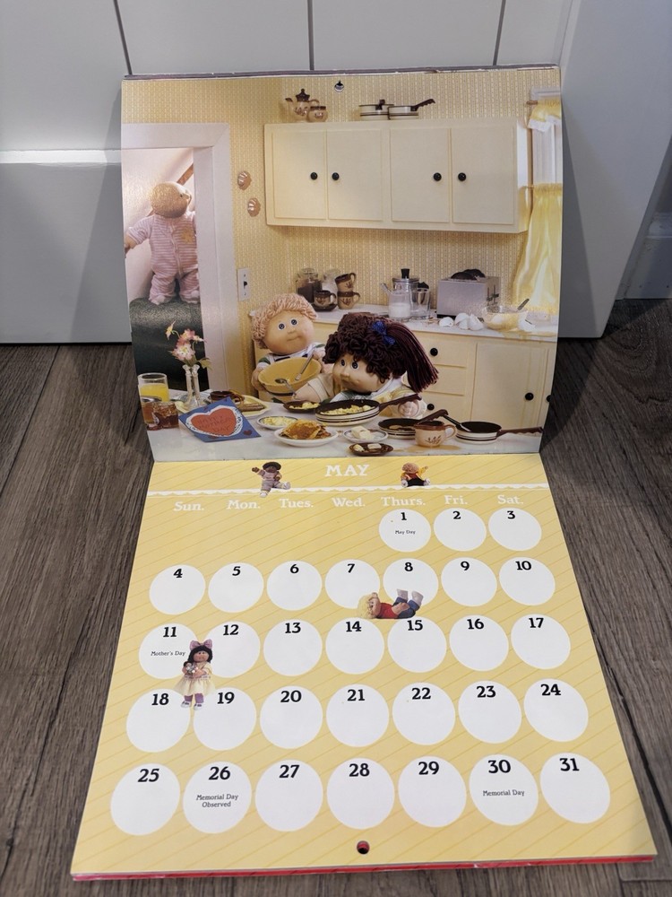 1986 cabbage patch kids calendar