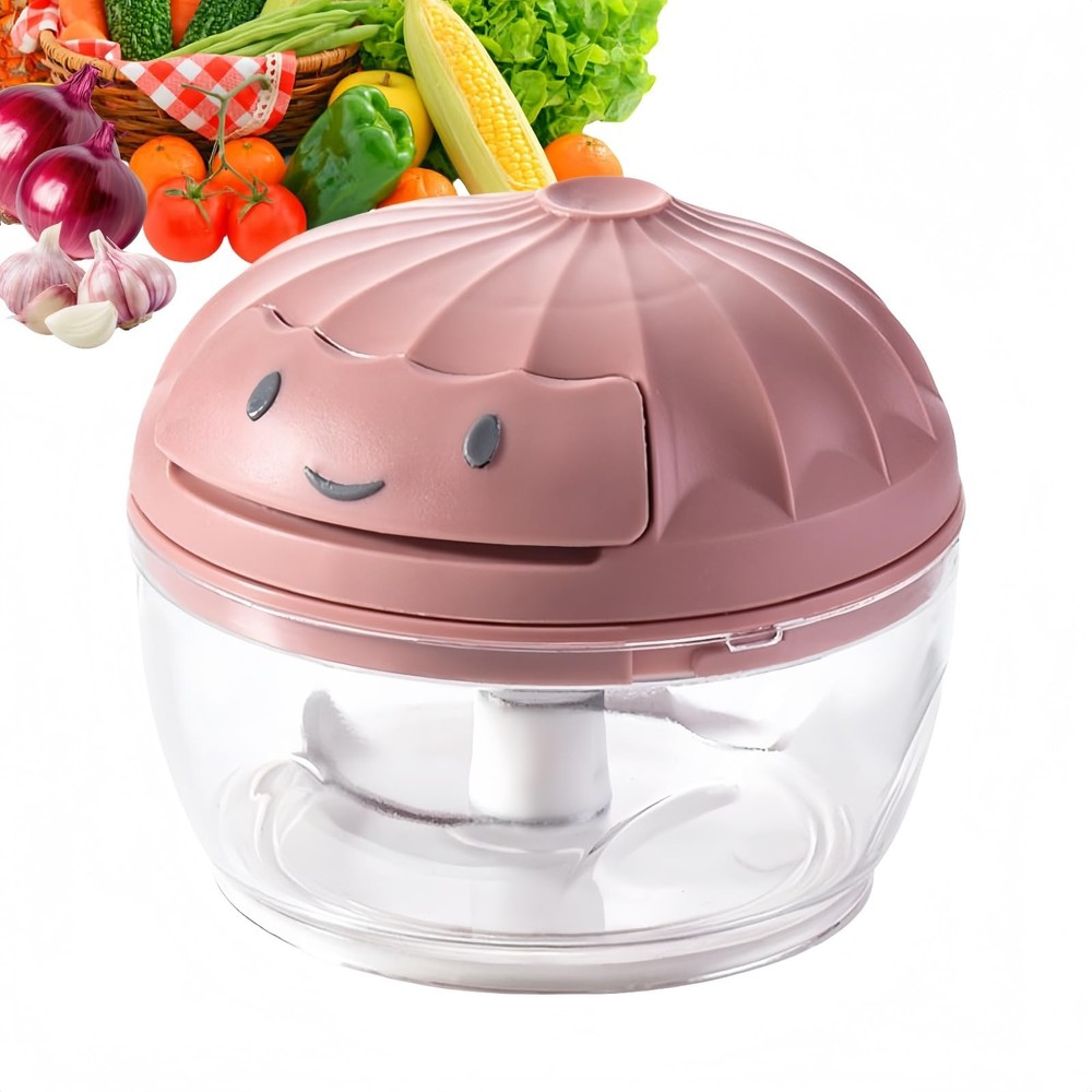 Manual Food Processor Vegetable Chopper, Mini Hand Pull String Garlic Chopper...