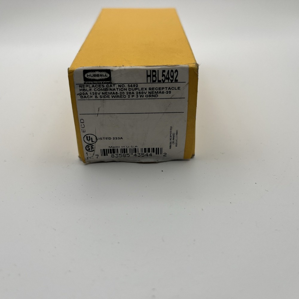 HUBELL HBL5492 RECEPTACLE