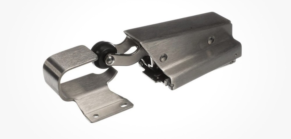 Component Hardware Flush Offset Satin Stainless Steel Concealed Mount W95-1010