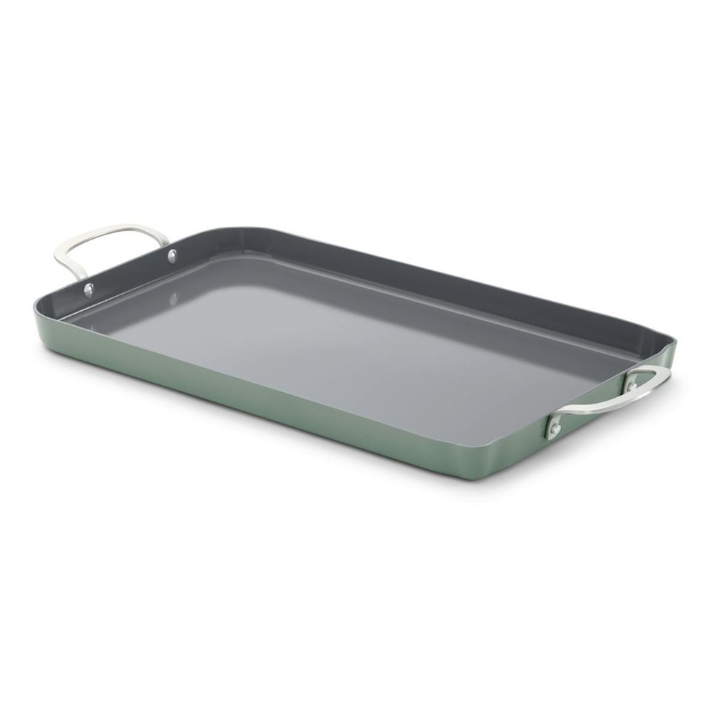 Calphalon® Ceramic Nonstick Double Stovetop Griddle, Silver Ash