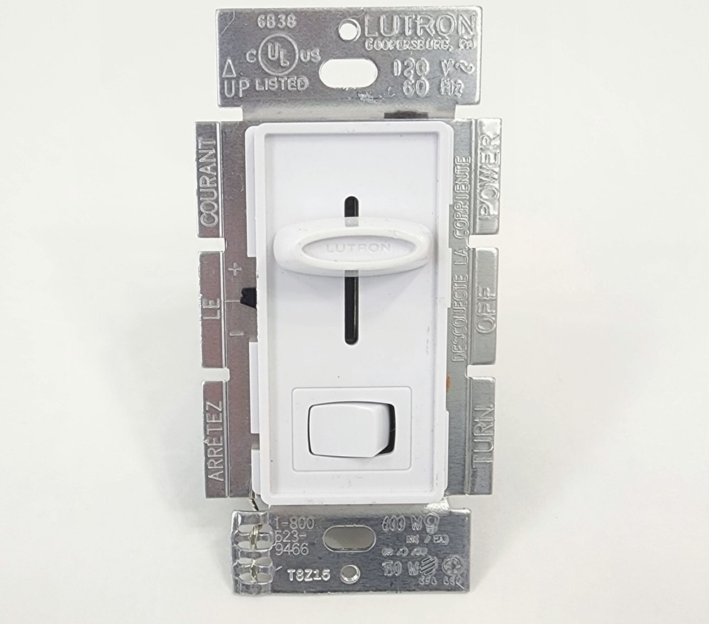 Lutron Skylark LED Dimmer Switch Halogen150W/Single-Pole 3-Way SCL-153P-WHITE