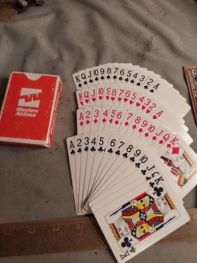 Western Airlines Playing Cards