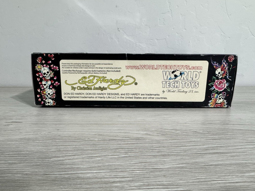 Ed Hardy Thunder Fighter Infared Control Plane by Christian Audigier Open Box