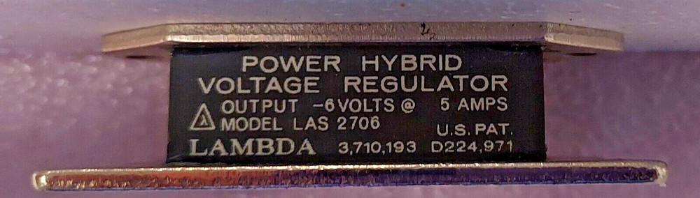 '1 PIECE' - PN# LAS-2706, LAS2706 - LAMBDA - REGULATOR, VOLTAGE