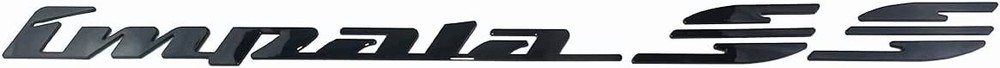 2Pcs Impala Ss Rear Quarter Panel Emblem for 1994 1995 1996 Impala (Gloss Black)