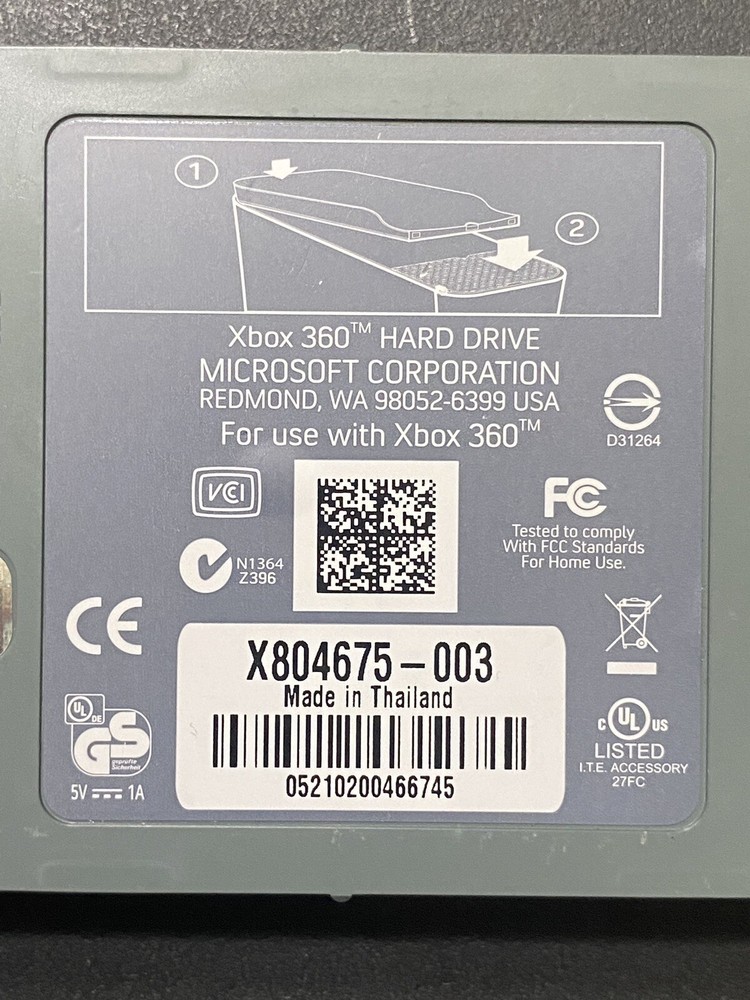 Microsoft Xbox 360 Hard Drive - Official Genuine OEM HDD