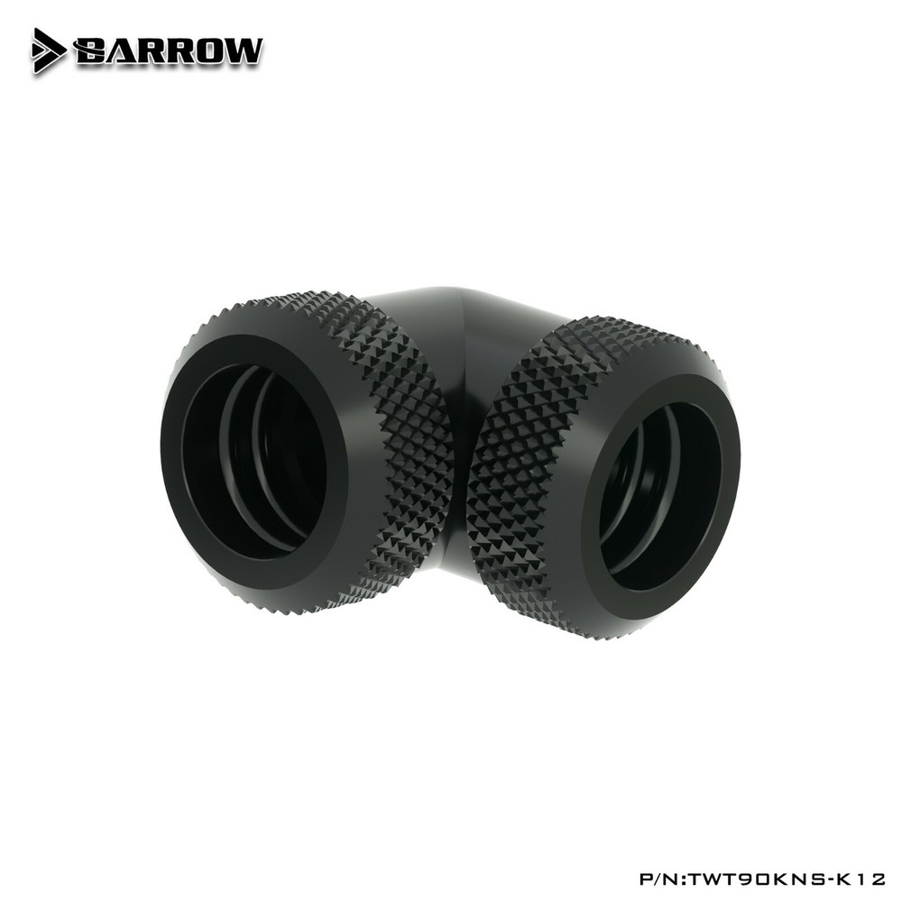 Barrow 90 Degree Multi-Link Fitting Double Compression 12mm Rigid Tubing Black