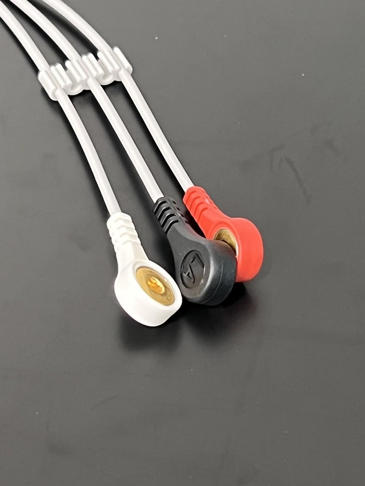 Physio Control Lifepak 20 ECG Cable 3 Lead Snap - Same Day Shipping