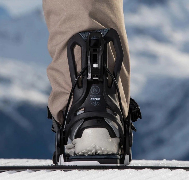 NIDECKER Men's Flow Fenix Performance Mid-Soft Bombproof TPU Snowboard Bindings
