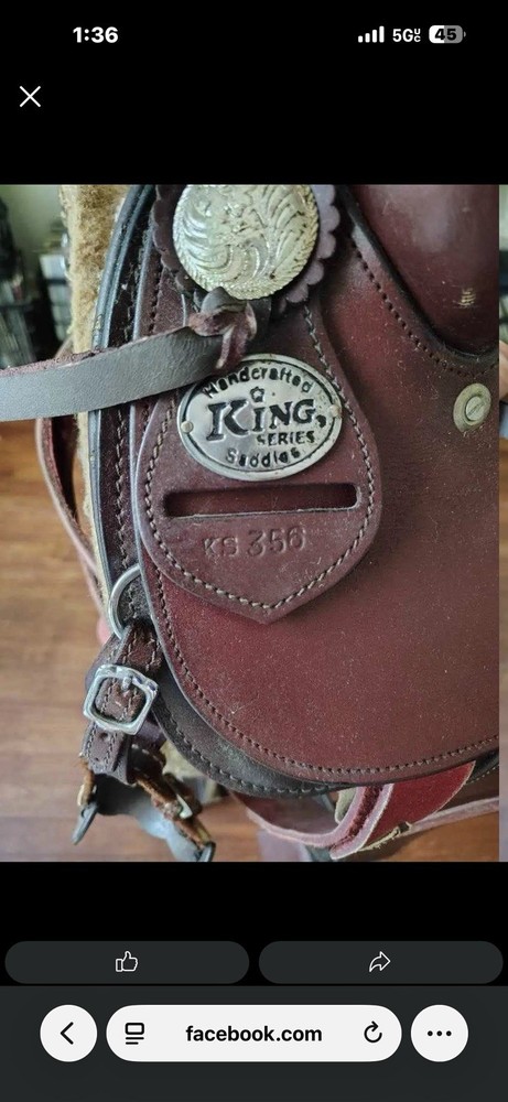 Handcrafted King series saddle (other items included)