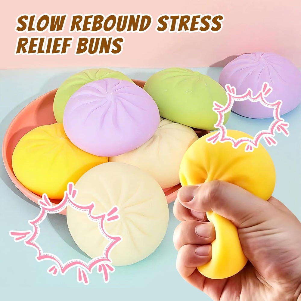 2026 New Big Squishy Dumpling,Dumpling Squishy, Rainbow Dumplings, Cute Anxie...